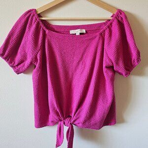 Loft tie-front shirt